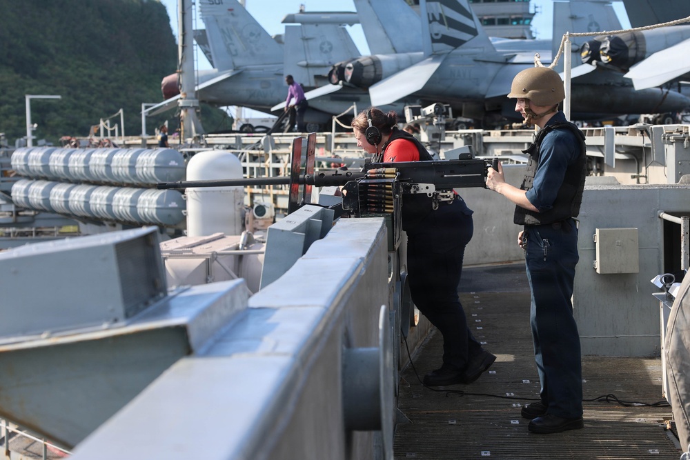 Abraham Lincoln departs Guam