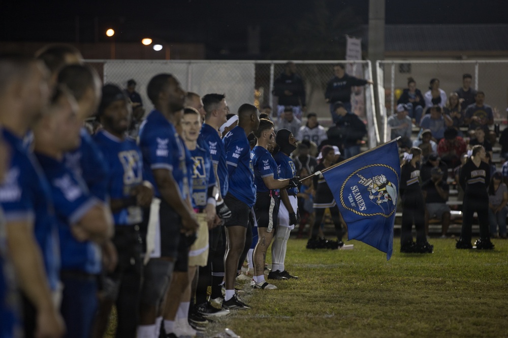 Army-Navy Flag football, Camp Shields, Okinawa, Japan