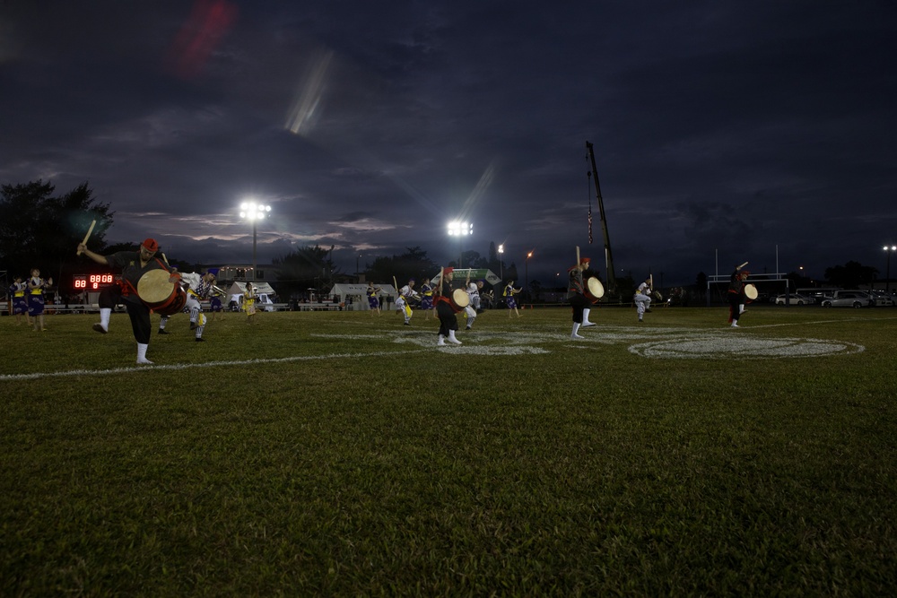 Army-Navy Flag football, Camp Shields, Okinawa, Japan