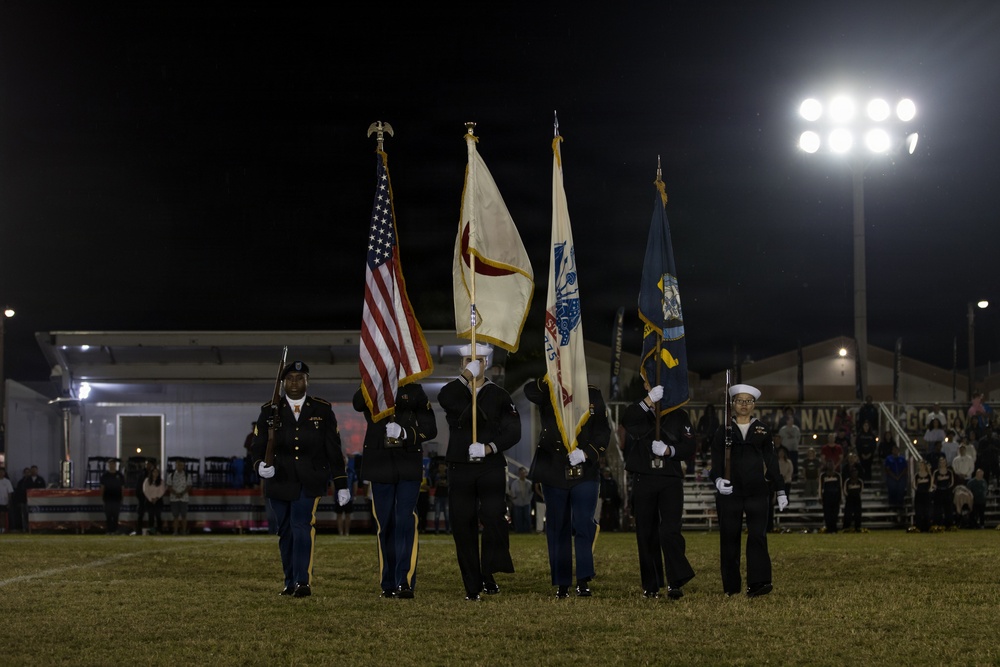 Army-Navy Flag football, Camp Shields, Okinawa, Japan