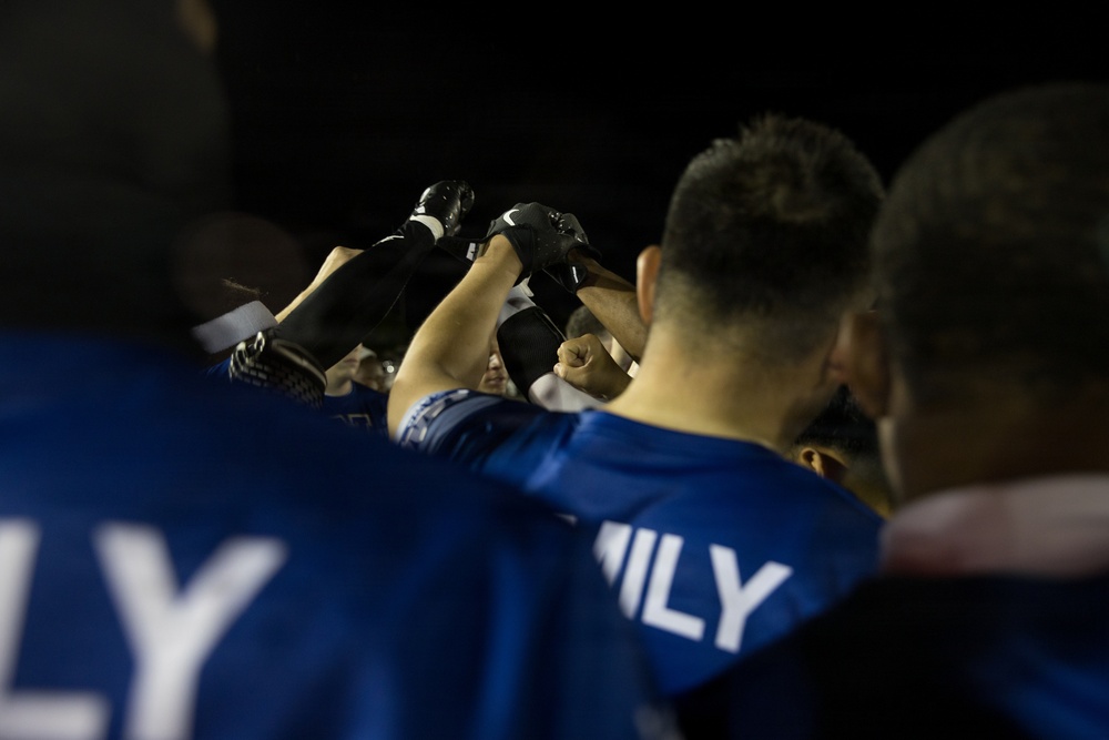 Army-Navy Flag football, Camp Shields, Okinawa, Japan