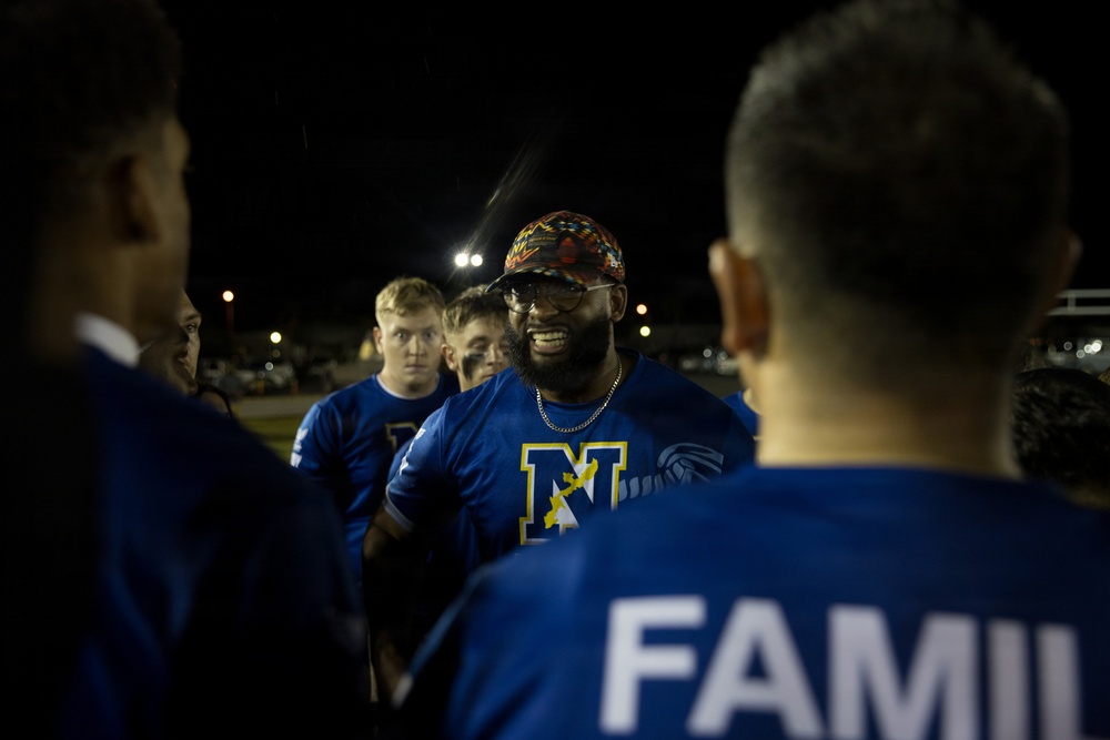 Army-Navy Flag football, Camp Shields, Okinawa, Japan