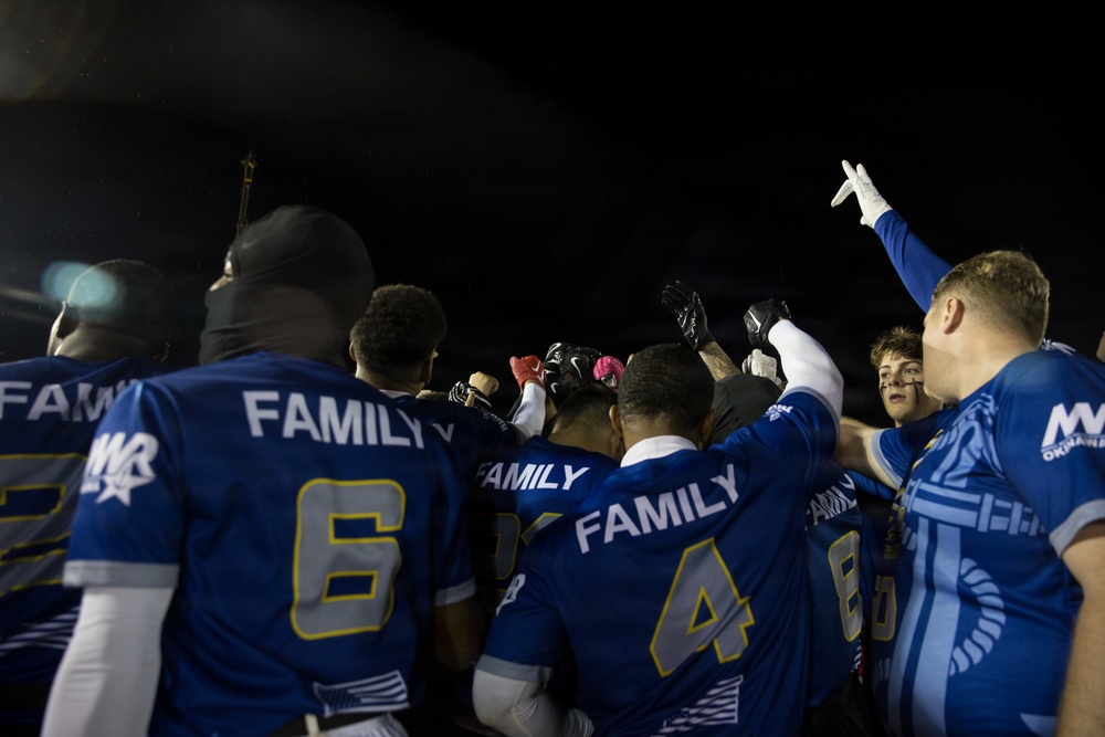 Army-Navy Flag football, Camp Shields, Okinawa, Japan