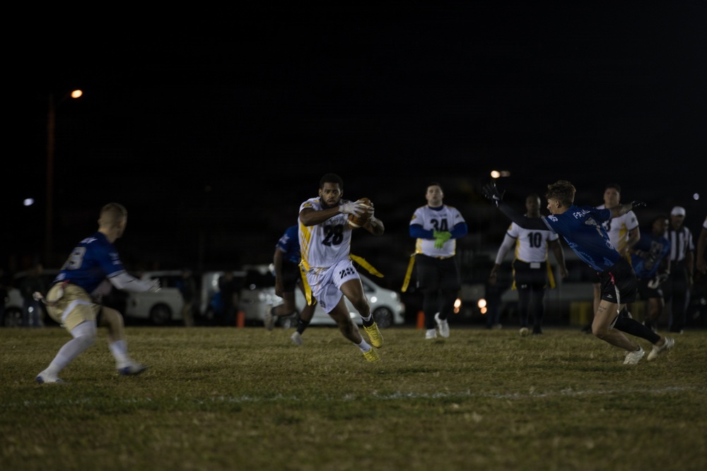 Army-Navy Flag football, Camp Shields, Okinawa, Japan