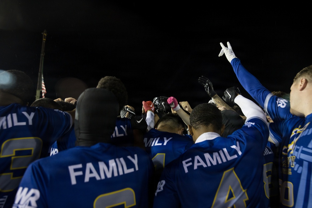 Army-Navy Flag football, Camp Shields, Okinawa, Japan