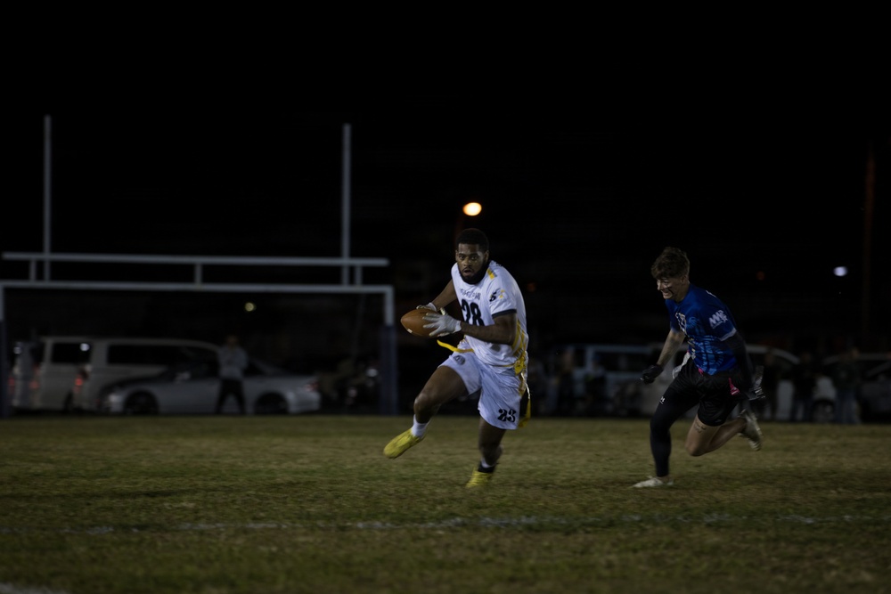 Army-Navy Flag football, Camp Shields, Okinawa, Japan