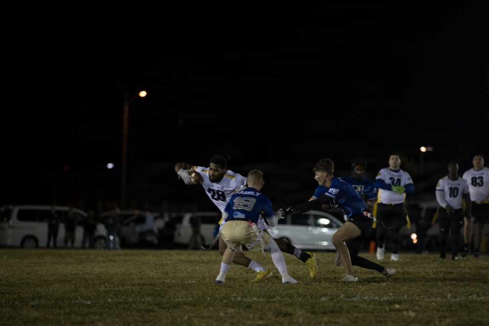 Army-Navy Flag football, Camp Shields, Okinawa, Japan