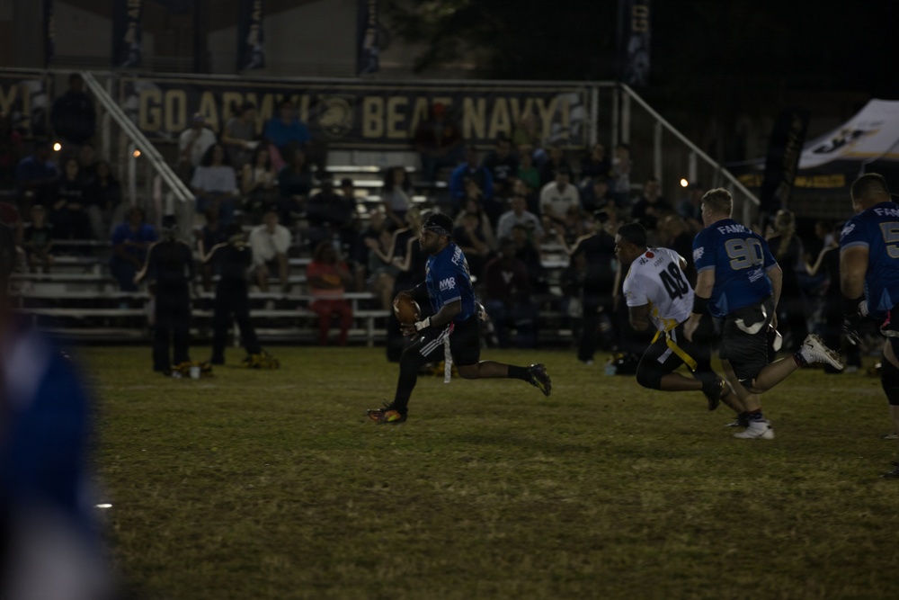Army-Navy Flag football, Camp Shields, Okinawa, Japan