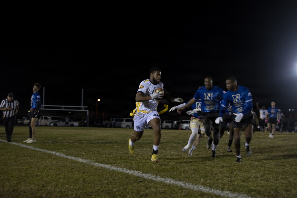 Army-Navy Flag football, Camp Shields, Okinawa, Japan