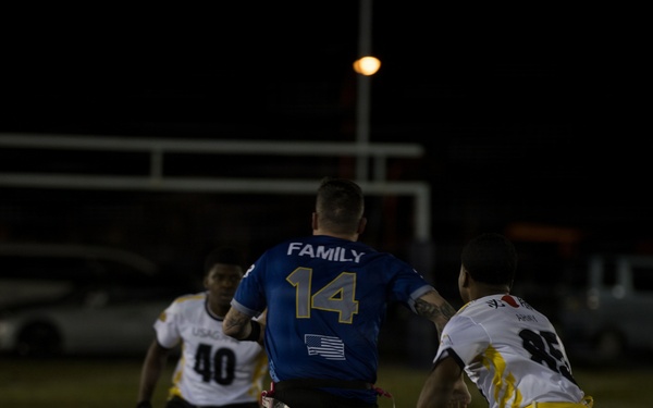 Army-Navy Flag football, Camp Shields, Okinawa, Japan
