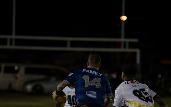 Army-Navy Flag football, Camp Shields, Okinawa, Japan