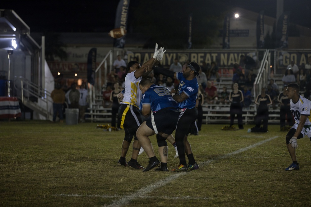 Army-Navy Flag football, Camp Shields, Okinawa, Japan