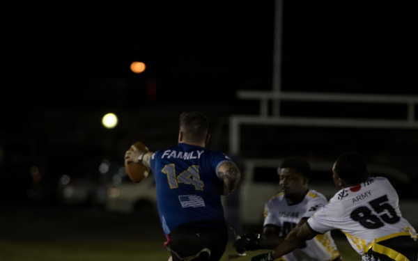 Army-Navy Flag football, Camp Shields, Okinawa, Japan