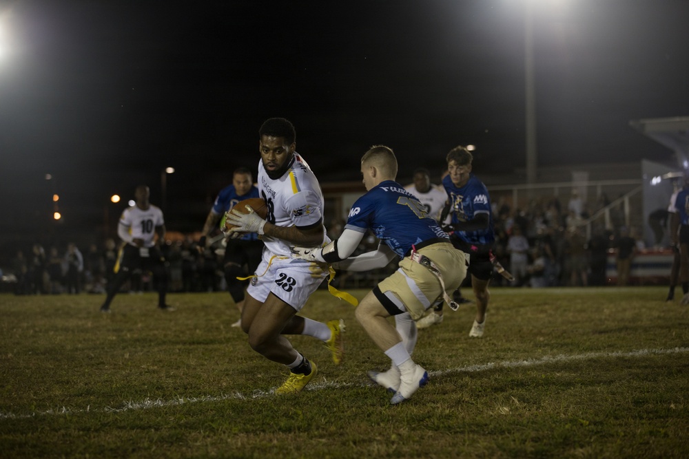 Army-Navy Flag football, Camp Shields, Okinawa, Japan