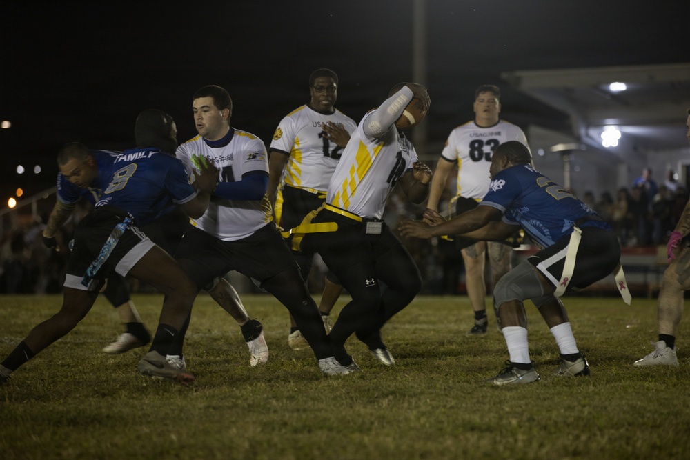 Army-Navy Flag football, Camp Shields, Okinawa, Japan