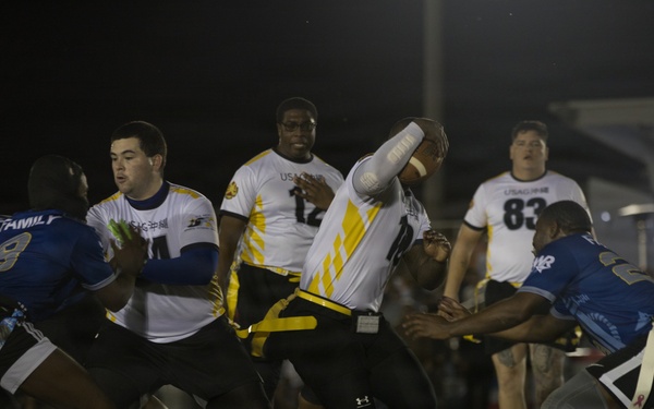 Army-Navy Flag football, Camp Shields, Okinawa, Japan