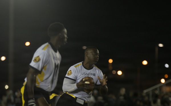 Army-Navy Flag football, Camp Shields, Okinawa, Japan