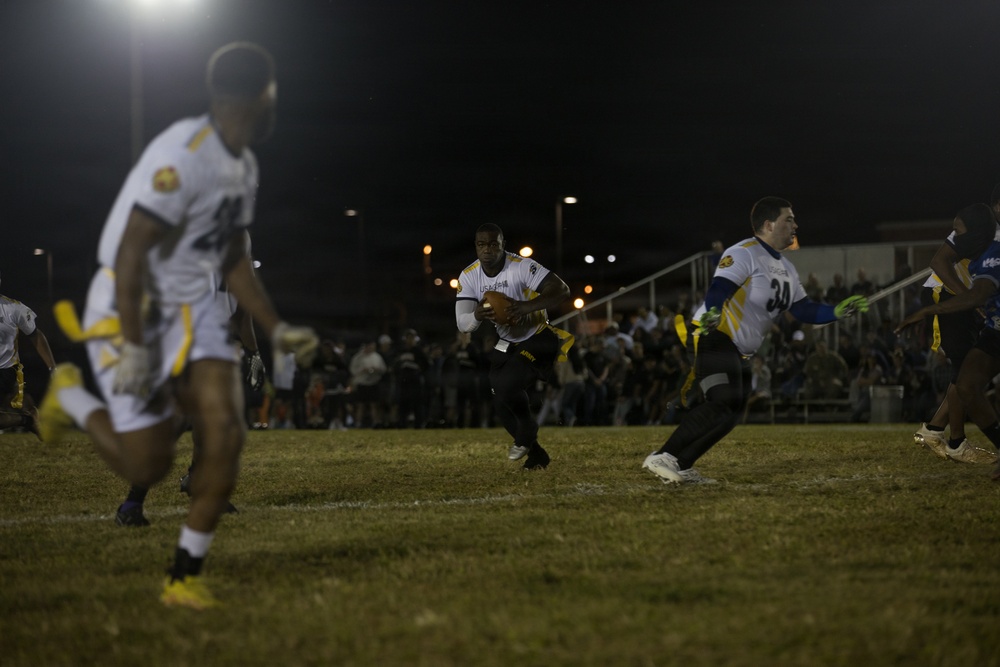 Army-Navy Flag football, Camp Shields, Okinawa, Japan
