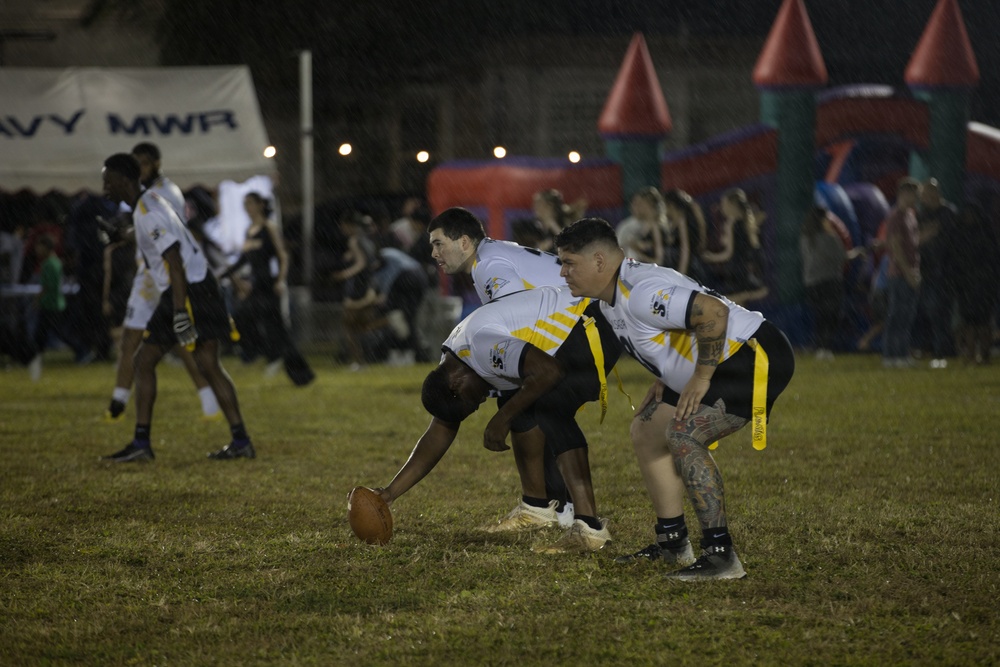 Army-Navy Flag football, Camp Shields, Okinawa, Japan