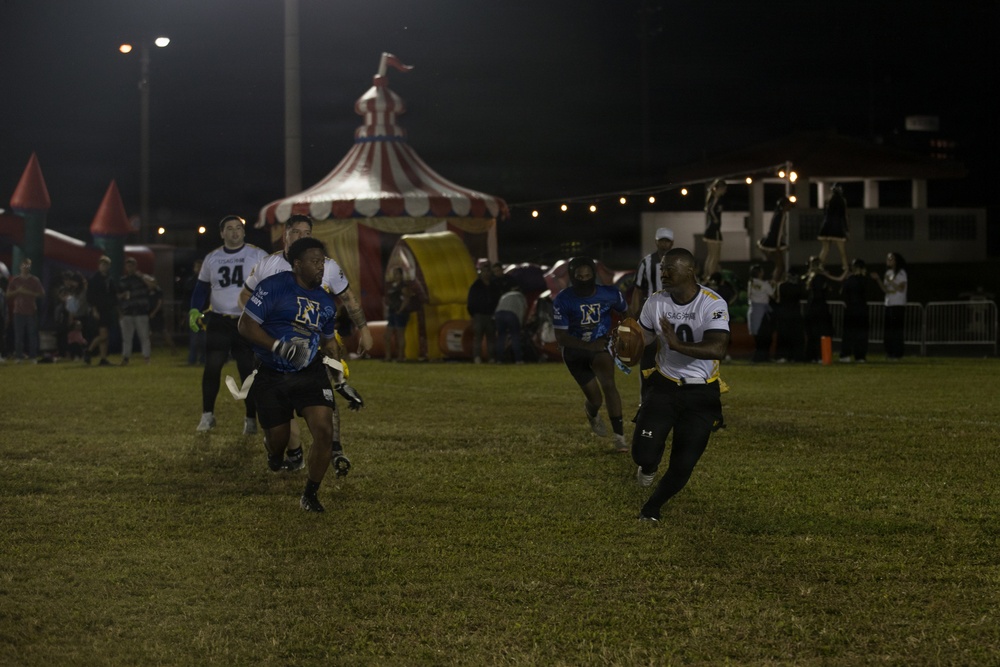 Army-Navy Flag football, Camp Shields, Okinawa, Japan