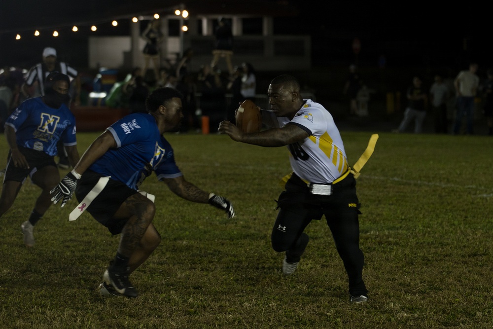 Army-Navy Flag football, Camp Shields, Okinawa, Japan