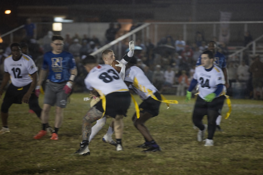 Army-Navy Flag football, Camp Shields, Okinawa, Japan