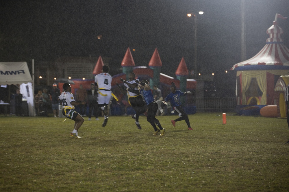 Army-Navy Flag football, Camp Shields, Okinawa, Japan