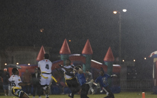 Army-Navy Flag football, Camp Shields, Okinawa, Japan