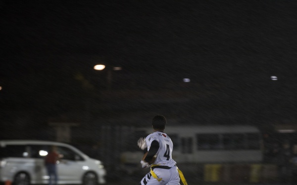 Army-Navy Flag football, Camp Shields, Okinawa, Japan
