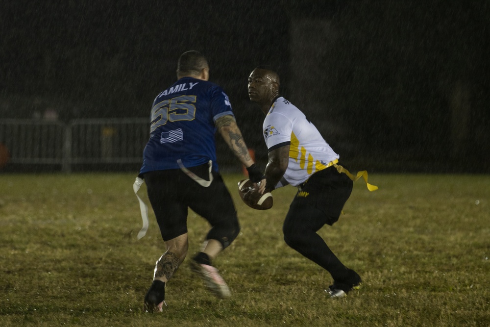 Army-Navy Flag football, Camp Shields, Okinawa, Japan