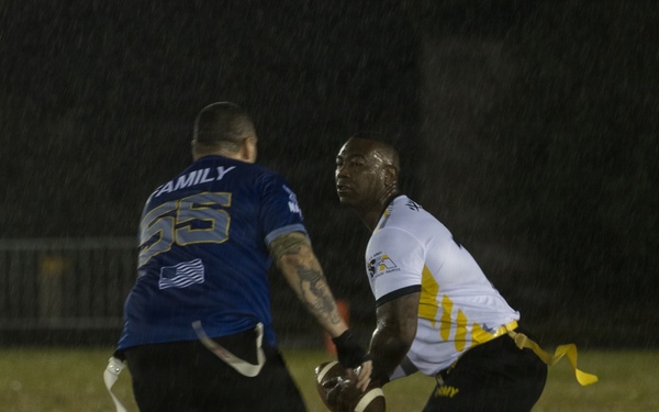 Army-Navy Flag football, Camp Shields, Okinawa, Japan