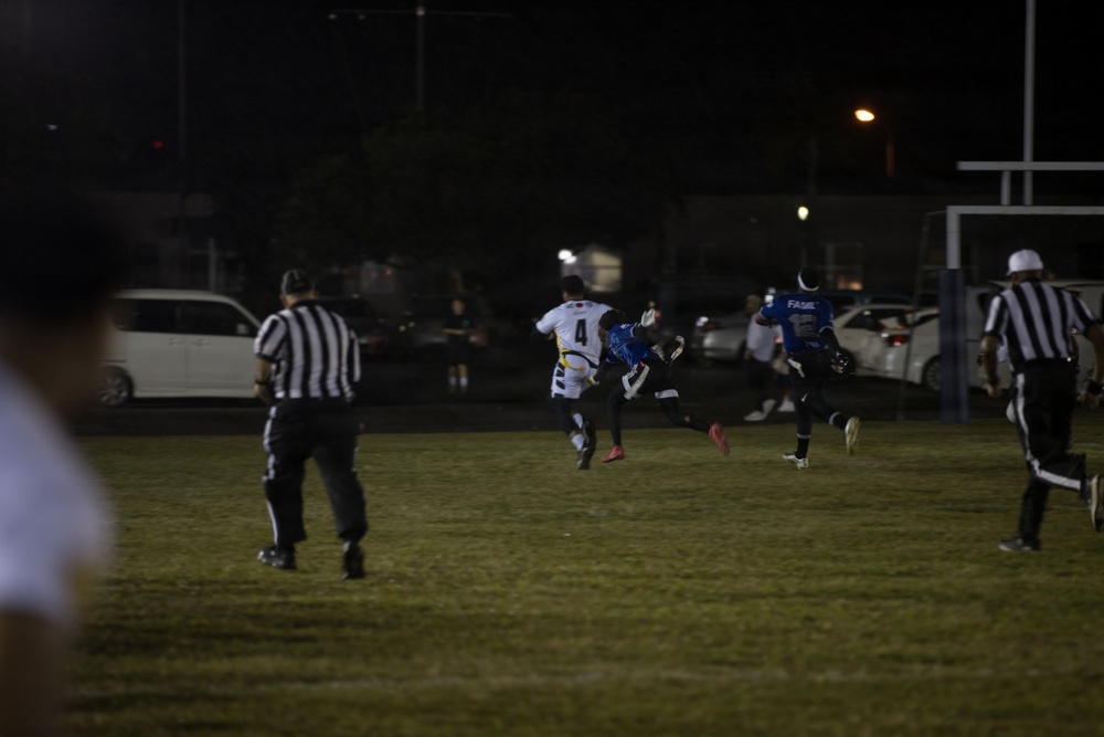 Army-Navy Flag football, Camp Shields, Okinawa, Japan
