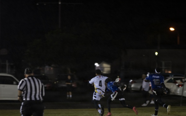 Army-Navy Flag football, Camp Shields, Okinawa, Japan
