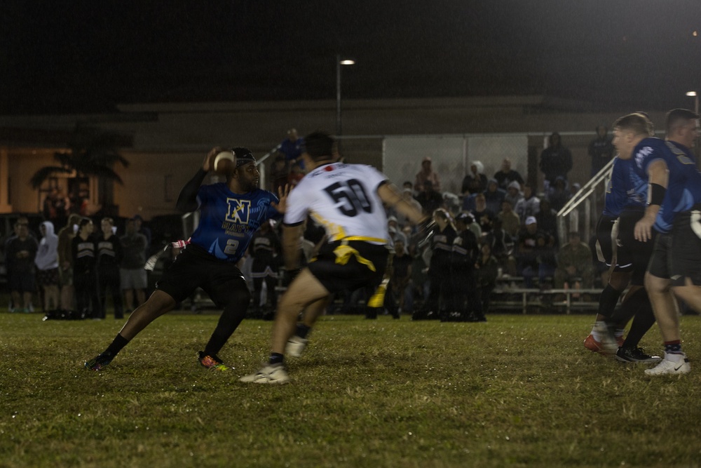 Army-Navy Flag football, Camp Shields, Okinawa, Japan