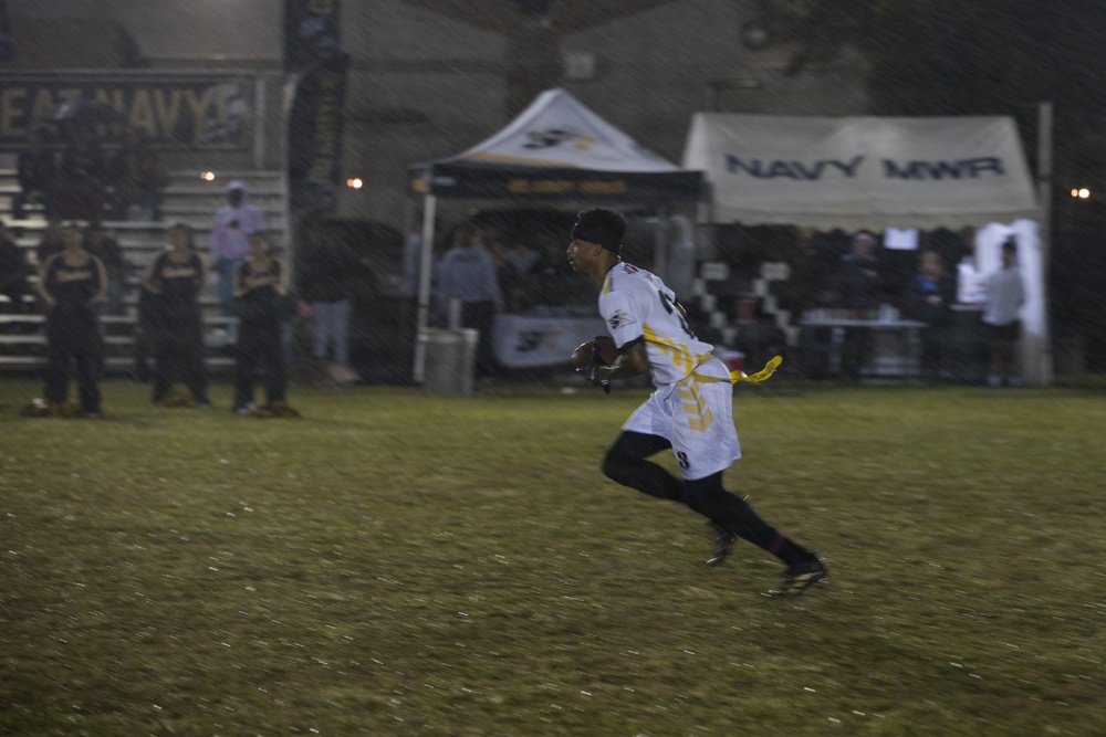 Army-Navy Flag football, Camp Shields, Okinawa, Japan