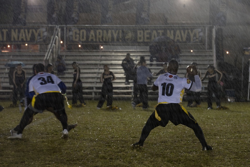 Army-Navy Flag football, Camp Shields, Okinawa, Japan
