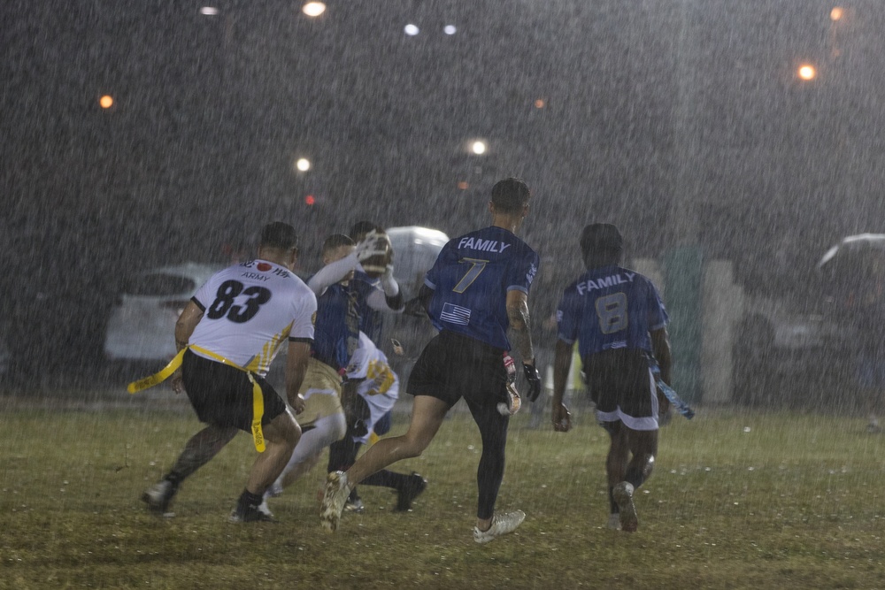Army-Navy Flag football, Camp Shields, Okinawa, Japan