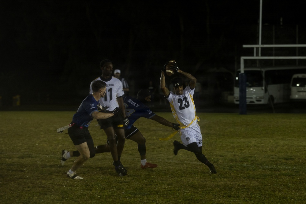Army-Navy Flag football, Camp Shields, Okinawa, Japan