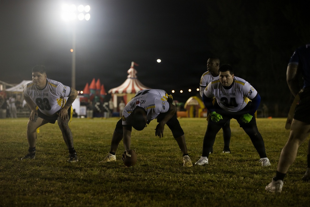 Army-Navy Flag football, Camp Shields, Okinawa, Japan