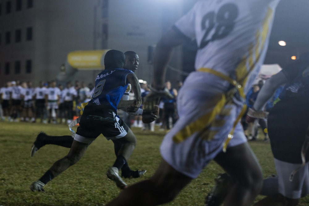 Army-Navy Flag football, Camp Shields, Okinawa, Japan