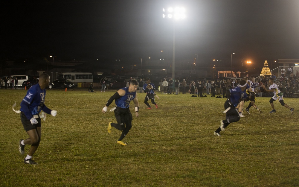 Army-Navy Flag football, Camp Shields, Okinawa, Japan