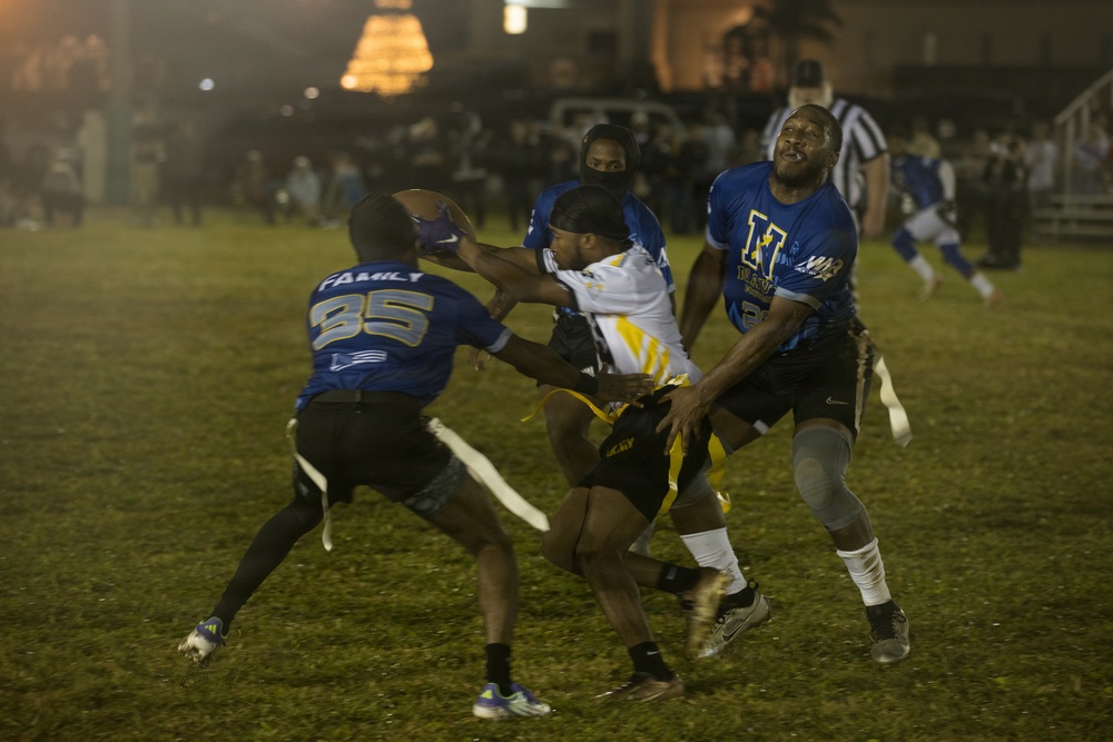 Army-Navy Flag football, Camp Shields, Okinawa, Japan