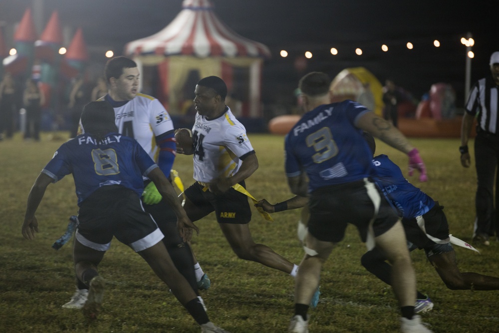 Army-Navy Flag football, Camp Shields, Okinawa, Japan