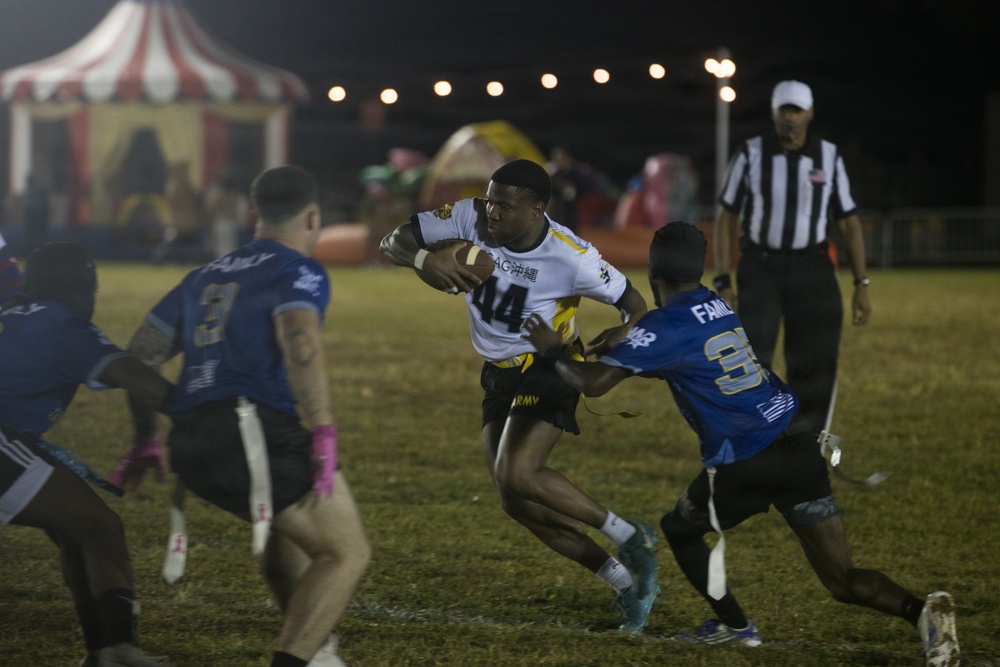 Army-Navy Flag football, Camp Shields, Okinawa, Japan
