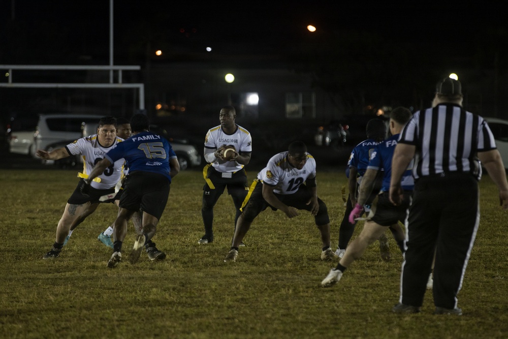 Army-Navy Flag football, Camp Shields, Okinawa, Japan
