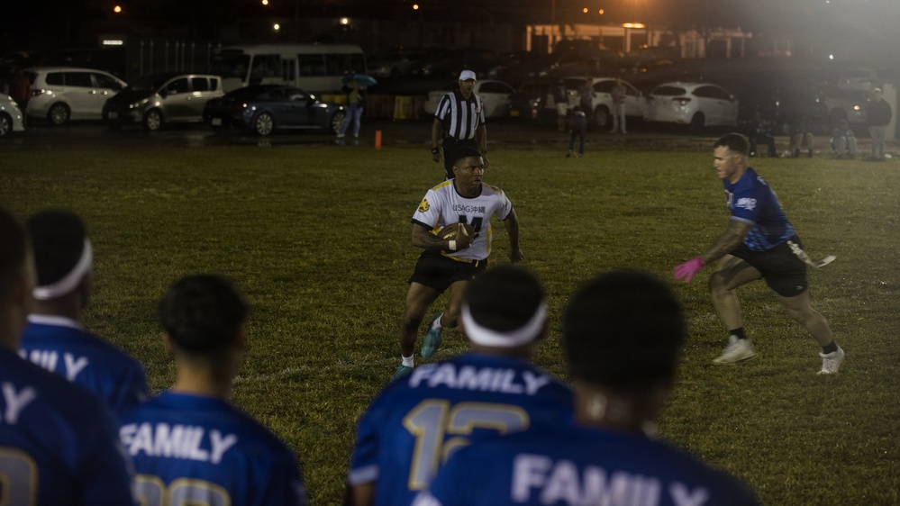 Army-Navy Flag football, Camp Shields, Okinawa, Japan