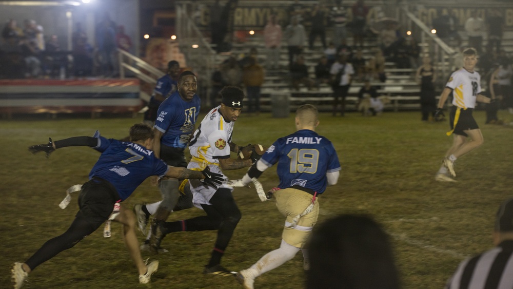 Army-Navy Flag football, Camp Shields, Okinawa, Japan