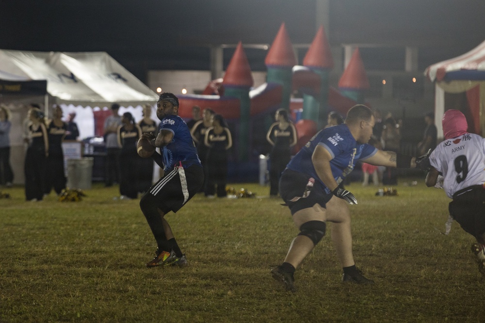 Army-Navy Flag football, Camp Shields, Okinawa, Japan