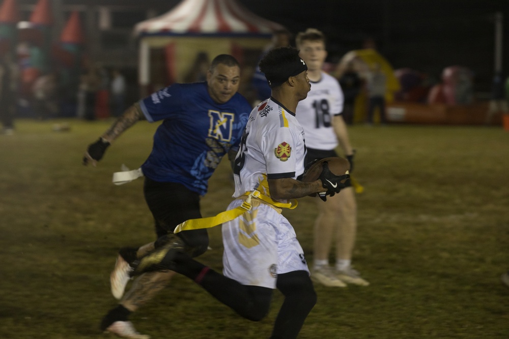Army-Navy Flag football, Camp Shields, Okinawa, Japan