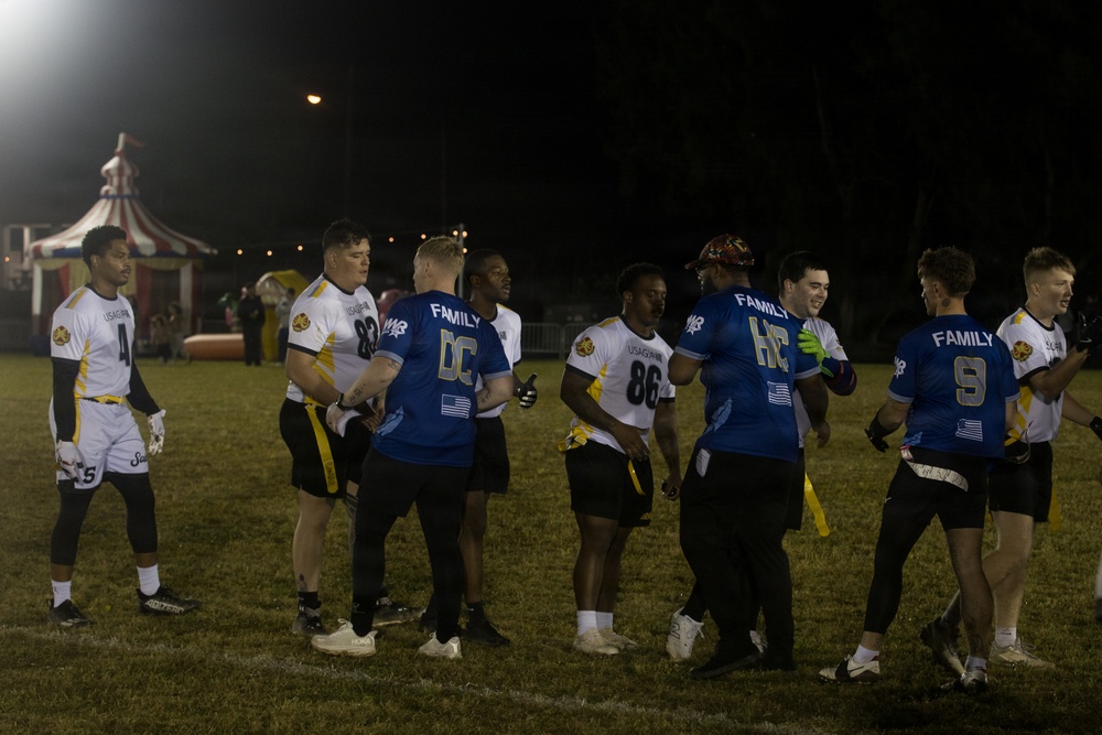Army-Navy Flag football, Camp Shields, Okinawa, Japan